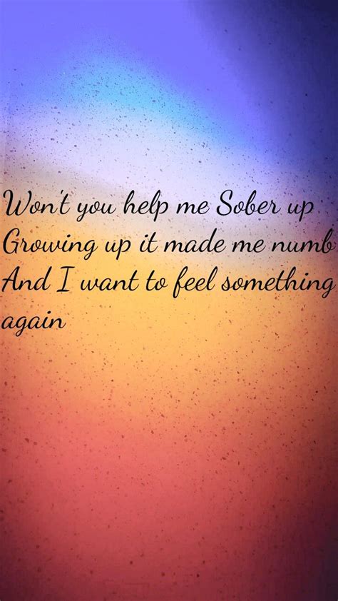 Sober up lyrics- AJR phone backgrounds song lyrics | Lyrics, Song ...