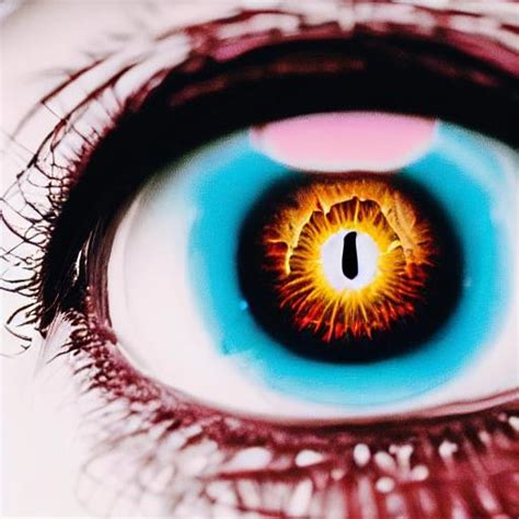 create a artful shot of an eye looking wide open aga... | OpenArt