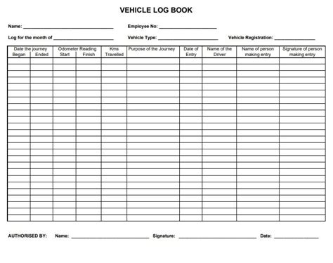 Log Book Templates | 10+ Free Printable Word, Excel & PDF Formats ...