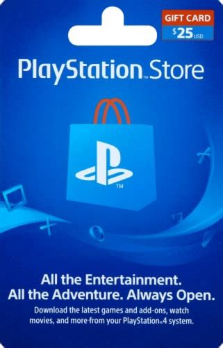 Sony PlayStation $25 Gift Card – Activate and add value after Pickup ...