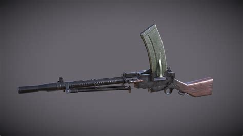 Madsen LMG : ww1&2 weapon - 3D model by VirutMehta [4292231] - Sketchfab