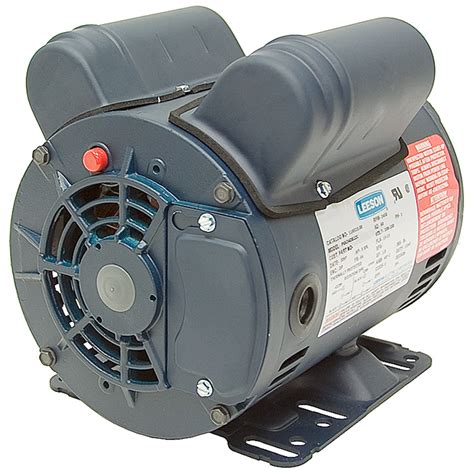 5 HP Special Duty 230 Volt AC 3450 RPM Air Compressor Motor Leeson ...