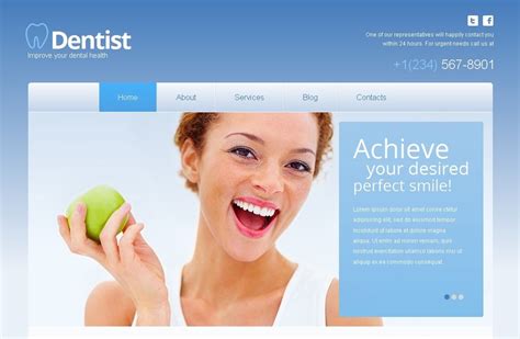 Dentist Website Template with jQuery Content Slider - MotoCMS