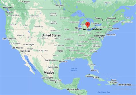 Where is Warren, MI, USA? | Location Map of Warren, Michigan