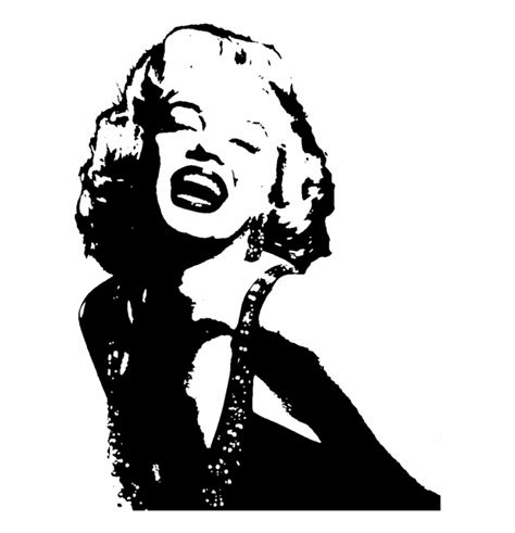 Free Marilyn Monroe Black And White Silhouette, Download Free Marilyn ...