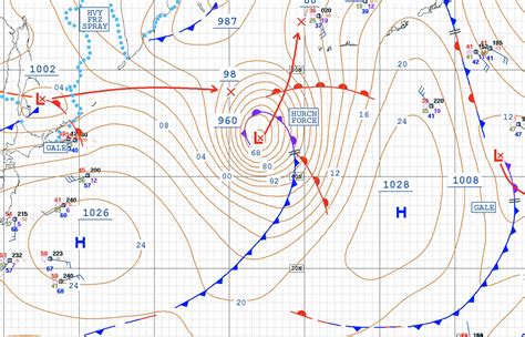 Northern Hemisphere Weather Map