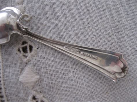 Vintage Ssmc-saart Bros Sterling Salt Spoon Hermitage 1910 - Etsy