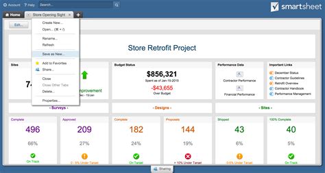 Smartsheet Template Sets