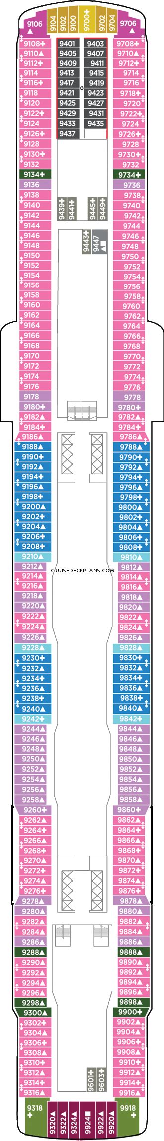 Norwegian Bliss Deck 9 Deck Plan Tour