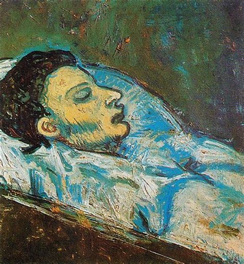 The death of Casagemas, 1901 - Pablo Picasso - WikiArt.org