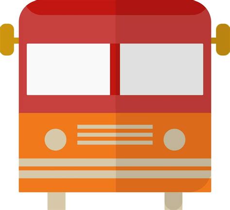 Front view of bus in flat style. 24911650 Vector Art at Vecteezy