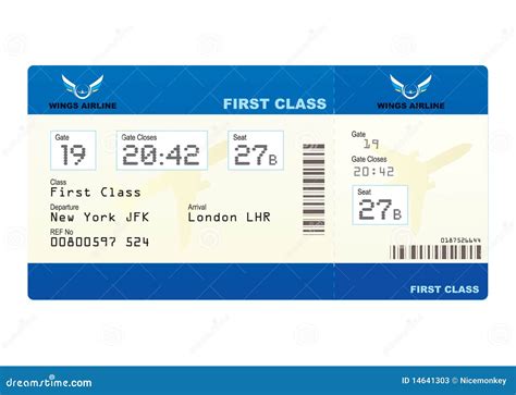 Clipart Of Plane Ticket