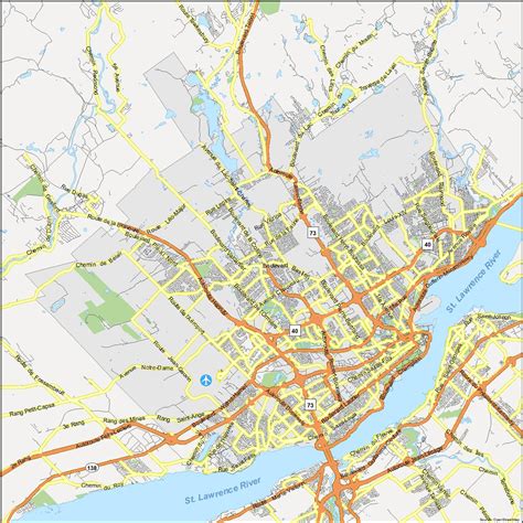 Quebec City Map, Canada - GIS Geography