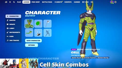 Cell Skin Combos (Fortnite Battle Royale) - YouTube