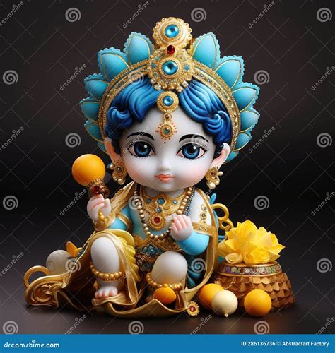 Bal Krishna Laddu Gopal Beautiful Cloths and Jewelry Krishna ...