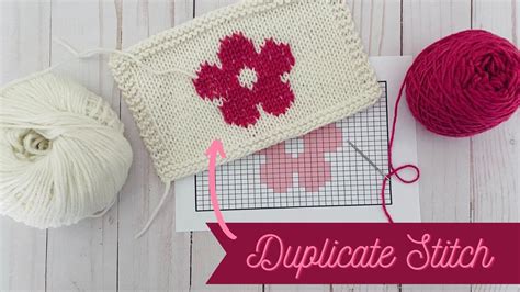 How to Create Duplicate Stitch in Knitting | Knitting terms, Knit ...