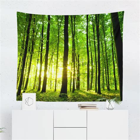 Forest Tapestry Forest Wall Hanging Forest Wall Décor - Etsy