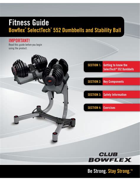 BOWFLEX SELECTTECH 552 FITNESS MANUAL Pdf Download | ManualsLib