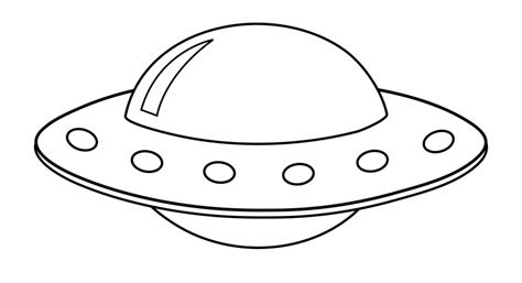 Pin Drawn Ufo Spaceship Alien Ship Drawing Cartoon - Clip Art Library