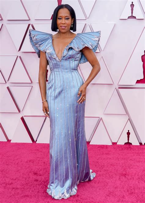 Regina King stuns in plunging butterfly gown at Oscars 2021