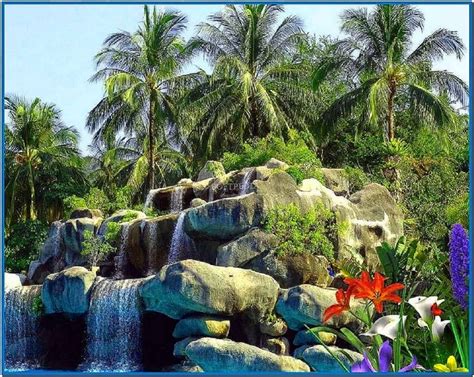 Animated waterfall screensaver with sound - Download free