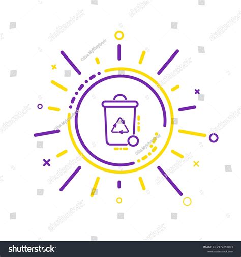 Vector Green Recycling Bin Recycle Logo Stock Vector (Royalty Free ...