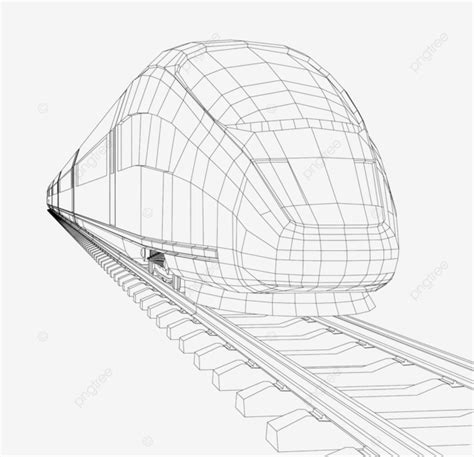 Train Outline Vector Communication Innovation Railway Vector ...