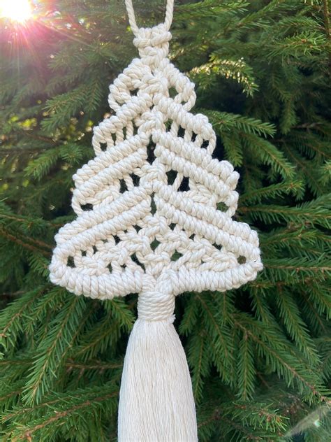 Macrame Christmas Tree PDF pattern Macrame tutorial pdf | Etsy