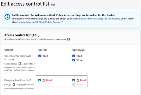 How to configure S3 bucket permissions on AWS