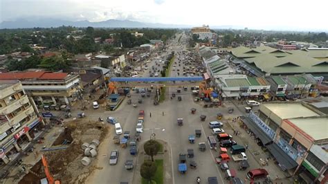 Kidapawan City Intersection and Footbridge Aerial View - YouTube