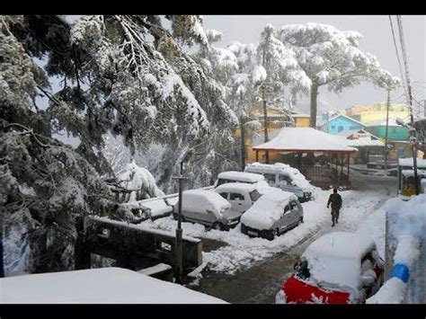 Snow Fall in Mussoorie 2014 - Mesmerizing Live Visuals - YouTube