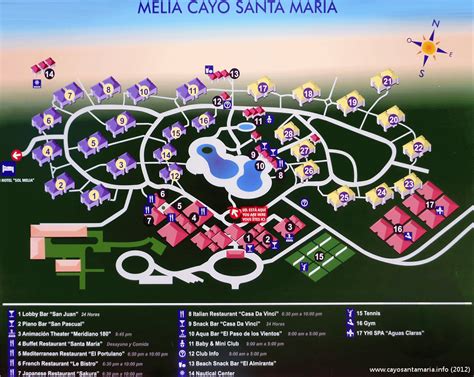 Resort Map | Melia Cayo Santa Maria | Cayo Santa Maria, Cuba