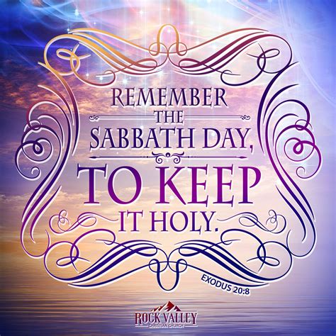 Remember the sabbath day to keep it holy - vermontmzaer