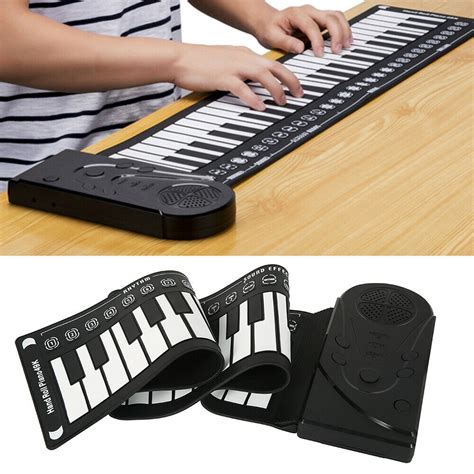 49 Key USB Hand Roll Up Piano Portable Folding Electronic Organ ...