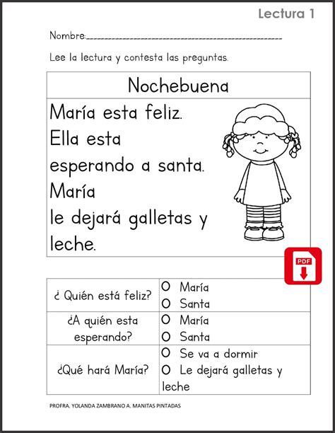 lecturas cortas para niños - PDF Spanish Classroom Activities, Spanish ...