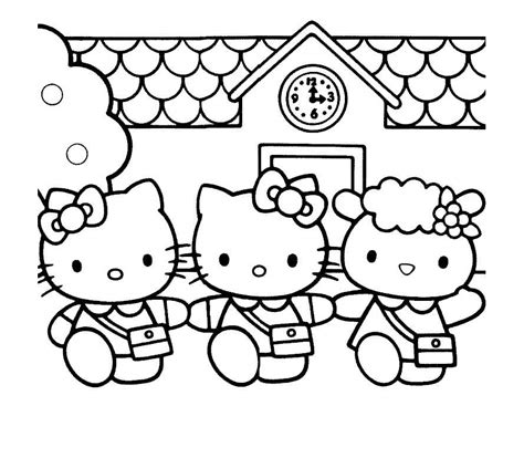 Hello Kitty coloring page for kids - Hello Kitty Coloring Pages for Kids