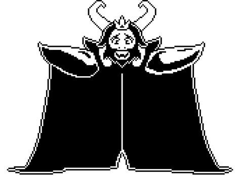 UnderTale Asgore Battle sprite transparent | Pixel Art Maker