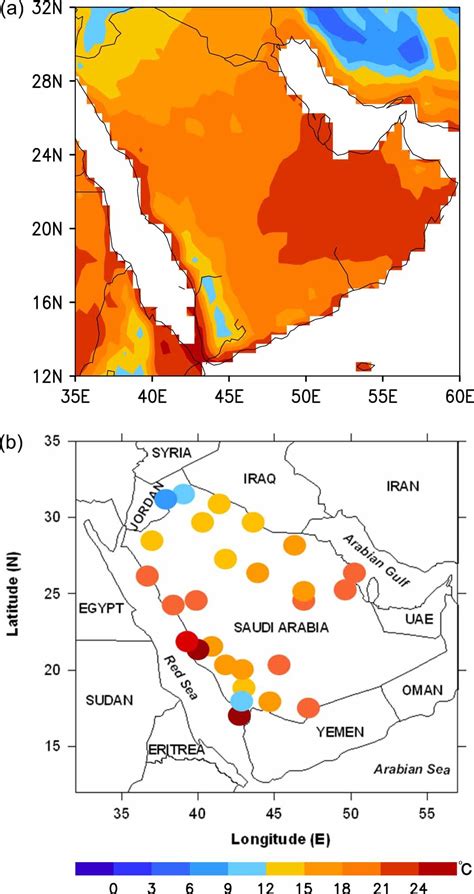 Arabian Peninsula Climate Map