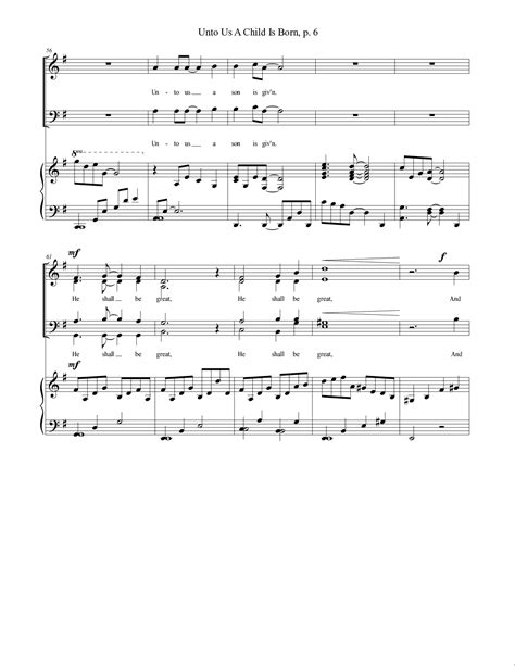 Unto Us A Child Is Born (by Brian D. Petersen -- SATB)