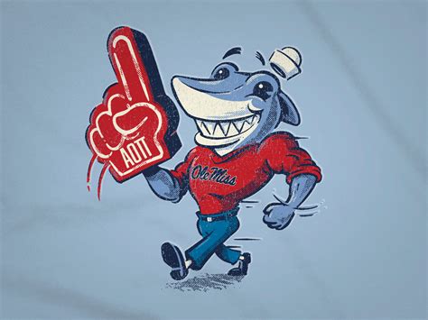 Ole Miss Landshark Mascot by Dino Henderson on Dribbble