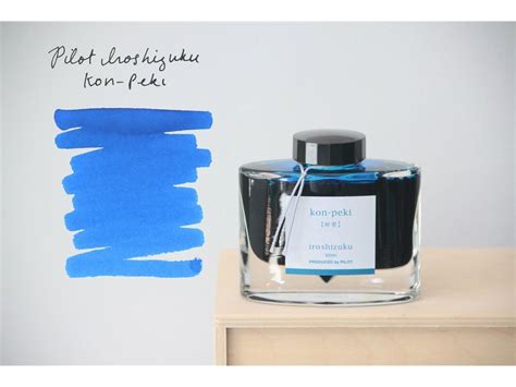 Pilot Iroshizuku Fountain Pen Ink 50 Ml Bottle Kon-peki Deep Azure Blue ...