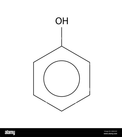 Chemical Structure of Phenol, Anatomy Of Phenol , Molecular structure ...