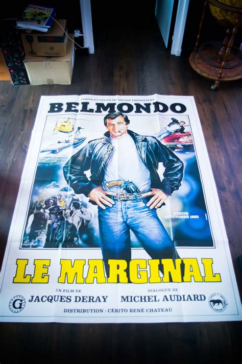 LE MARGINAL Original Poster 1983 Jean Paul Belmondo 4x6 ft | Etsy