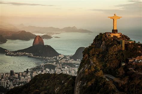 View Of Rio De Janeiro At Sunset by Christian Adams