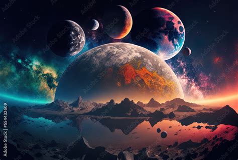 Earth, Mars, and other planets. Fantastical space wallpaper featuring ...