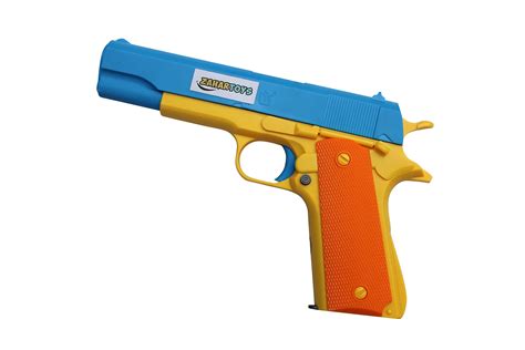 ZAHAR Toys - Realistic Size Toy Gun - Colt 1911 - 10 Colorful Soft ...