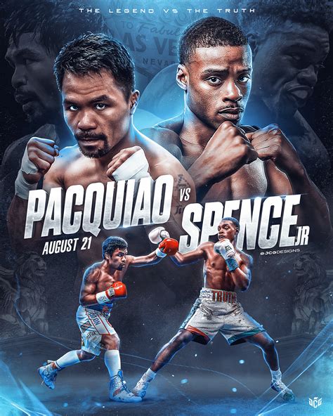 Manny Pacquiao vs Errol Spence Jr | Boxing poster :: Behance