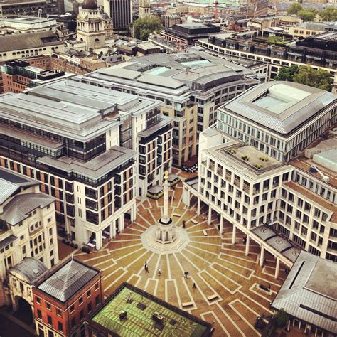 Paternoster Square as seen from the top of St Paul's London Stock ...