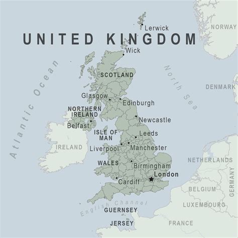 United Kingdom - Europe Map