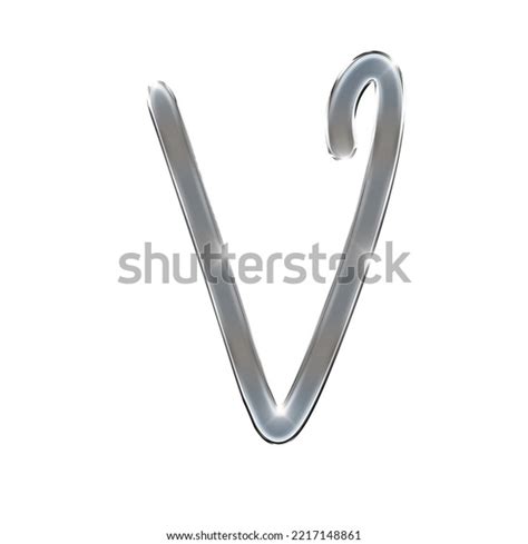 Silver Font Typography Stainless Silver Fonts Stock Illustration ...